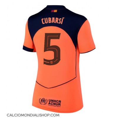 Maglie da calcio Barcelona Pau Cubarsi #5 Terza Maglia Femminile 2025-26 Manica Corta Maglie da calcio Barcelona Pau Cubarsi #5 Terza Maglia Femminile 2025-26 Manica Corta